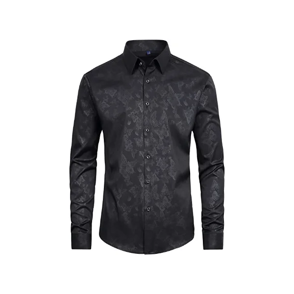 Áo sơ mi nam J.Ver tay dài co giãn không nhăn dáng thường ngày