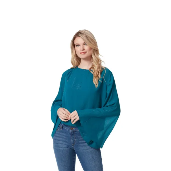 Áo sơ mi cổ tròn cắt cúp dành cho nữ