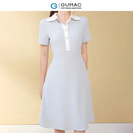 Đầm phối nẹp thời trang GUMAC DE09032