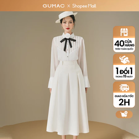 Chân váy rã hông thời trang GUMAC VE06072