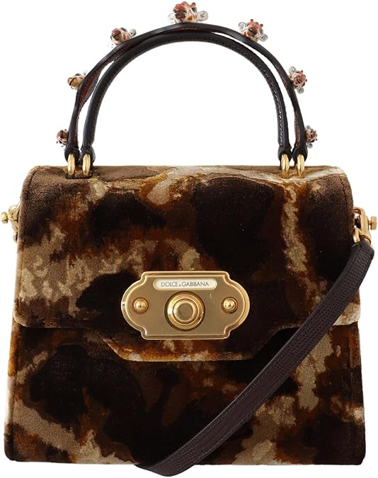 Dolce & Gabbana - Dolce & Gabbana - Brown Giraffe Crossbody Purse Borse WELCOME Purse