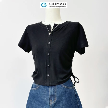Áo thun rút dây eo thời trang GUMAC LATE0818