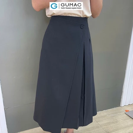 Chân váy A đắp tà thời trang GUMAC LVE0801