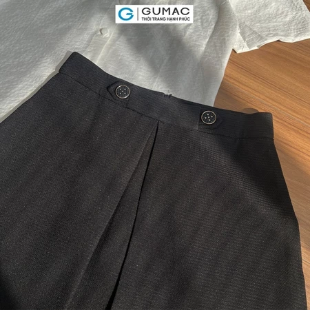Chân váy A ly hộp thời trang GUMAC LVE0610