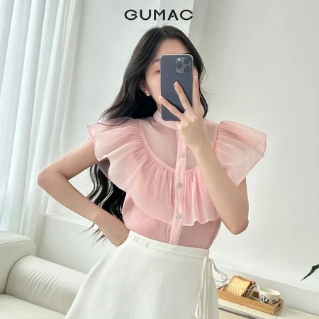 Áo xếp nhún bèo thời trang GUMAC LAE1005